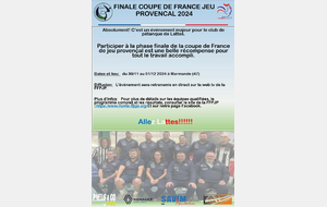 Coupe de France Provençal 2024 FINAL FOUR