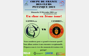 COUPE DE FRANCE DES CLUBS PETANQUE a LATTES (34)