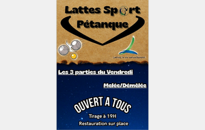 COUCOURS A LA MELÉE PETANQUE 3 PARTIES