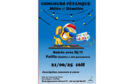 CONCOURS &amp; ANIMATION FETE DE LA MUSIQUE